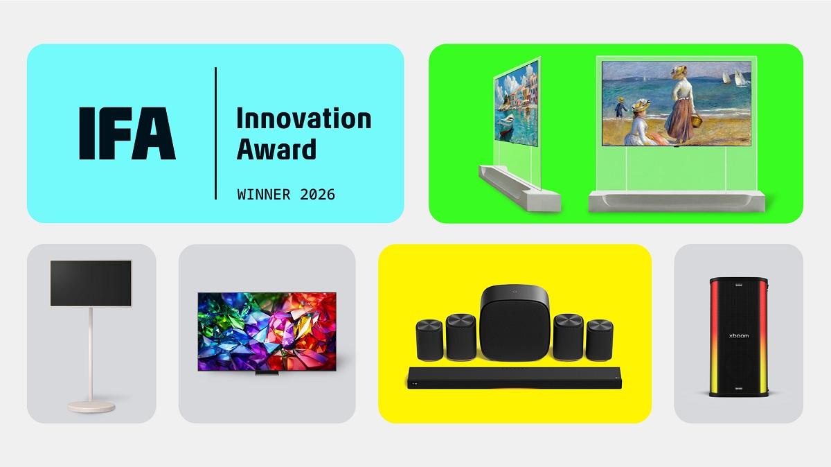 LG получила награду «Лучший бренд IFA 2026» на конкурсе IFA Innovation Awards